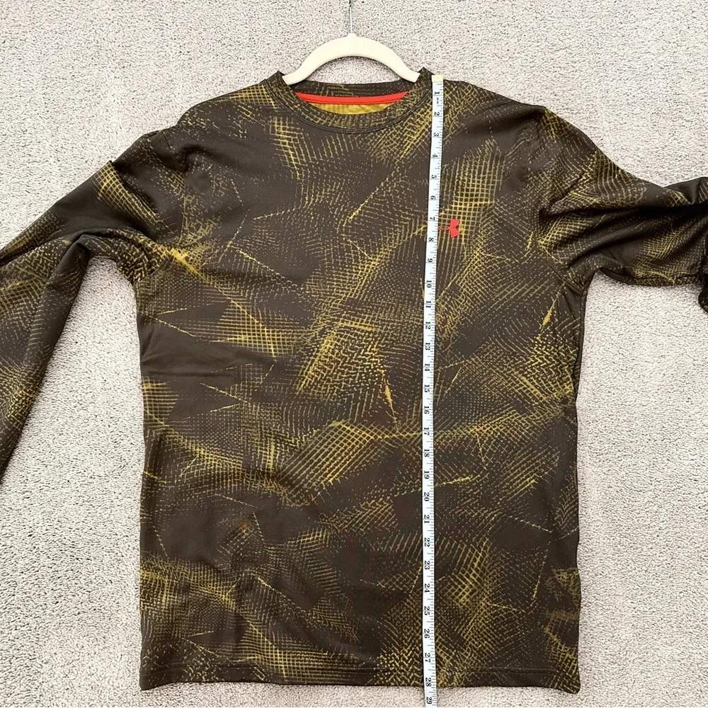 Under Armour Cold Gear Brown Printed Long Sleeve Base Layer Thermal Shirt